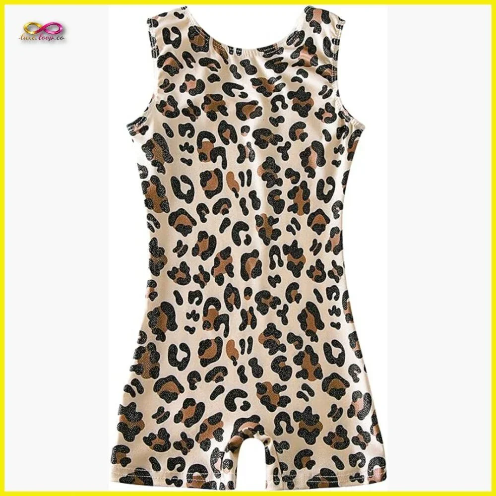 Sparkle Leotard Unitard Girls Gymnastics Dance Athletic‎ Wear Stretchy T-Back